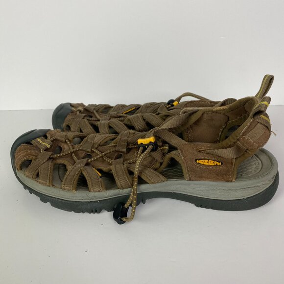 Keen Whisper Water Sandals Women's Size 9 Brown Waterproof Bungee Hiking Outdoor - Picture 4 of 12